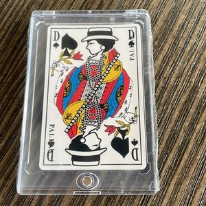 CHANEL Playing Card Queen of Spades in protective hard plastic case